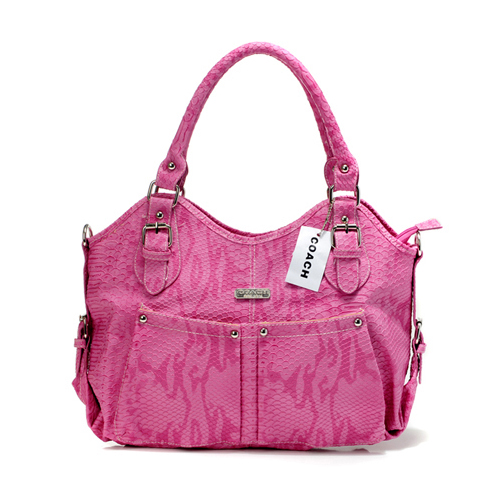 Coach Embossed Medium Pink Satchels DEX | Coach Outlet Canada